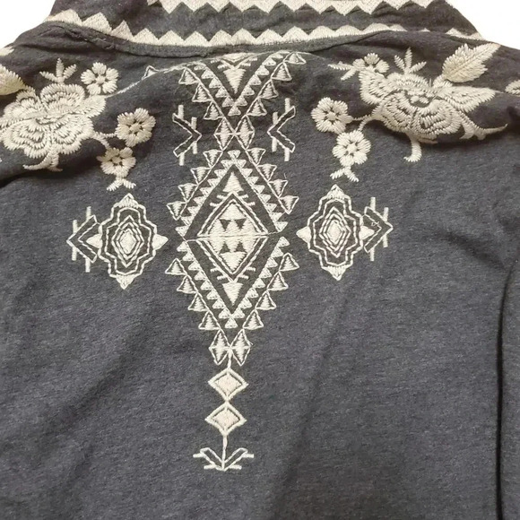 Johnny Was Large Tulia Embroidered Duster Cardigan Size L - Picture 7 of 9